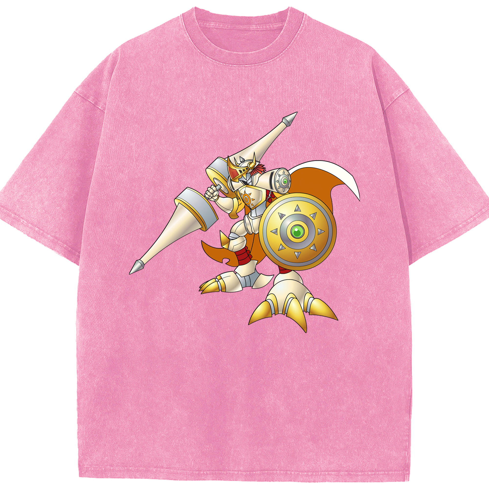 （画像用） Digimon デジタルモンスター/デジモン 綿100% ヴィンテージ風 半袖Tシャツ（フロントプリント）